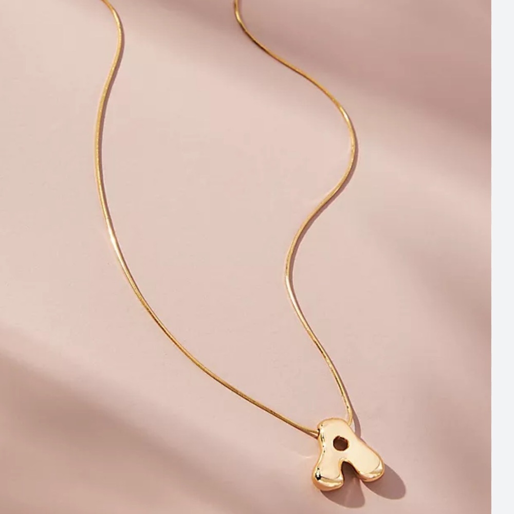 Gold Initial A Pendant Necklace - Women's Jewelry
